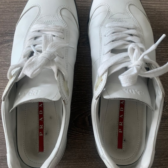 Prada Men's White Sneakers - Picture 8 of 8